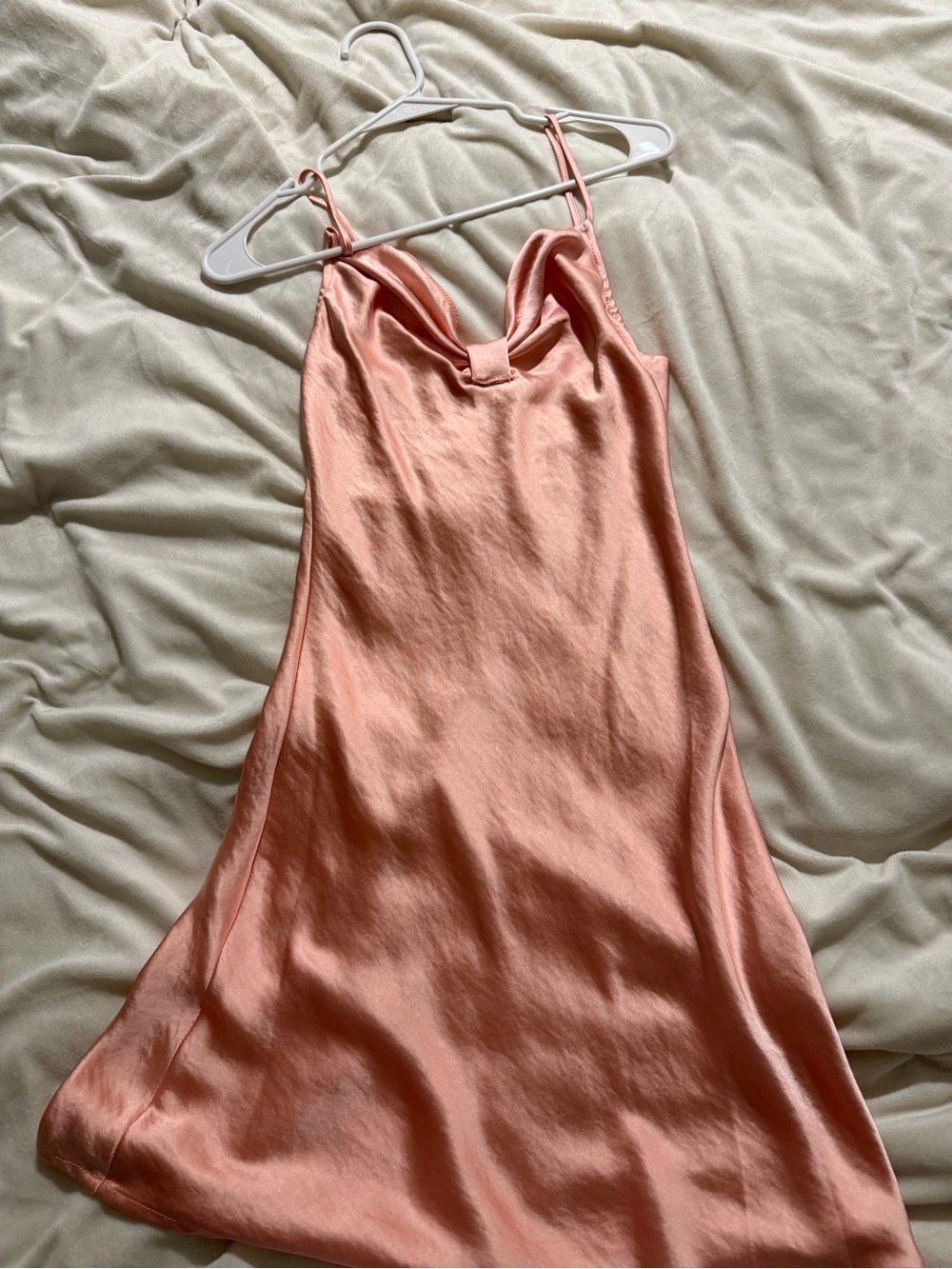 Princess Polly Satin Slip Midi Dress in Pink